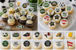 Preview: Cupcake Topper mega Set 35 Stück Fußball WM 26
