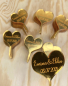 Preview: Individuelles Herz-Cupcake Topper Set "Wunschtext"
