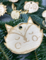 Preview: Christbaum Anhänger niedliche Tierköpfe 7 Stk.