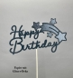 Preview: Topper "Happy Birthday" mit Sternschnuppen