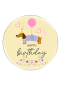 Preview: Ausdruck Happy Birthday Dackel