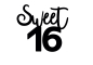 Preview: Topper "Sweet..." mit Wunschzahl