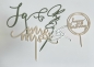 Preview: Individueller Topper mit Name und Wunschanlass - Fische