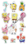 Preview: Cupcake Topper Set "Spongebob" 12 Stk. - Materialauswahl