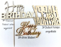 Preview: Topper "Happy Birthday" im Kreis