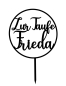 Preview: Individueller Topper "Zur Taufe" mit Name im Kreis