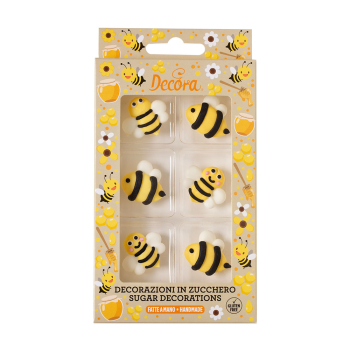 Zucker Dekor Bienen 6 Stk. Zuckerdeko