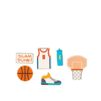 Basketball Zucker Dekor 10 Stück