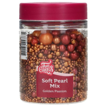 Funcakes Soft Pearls Mix Golden Passion 80 gr.