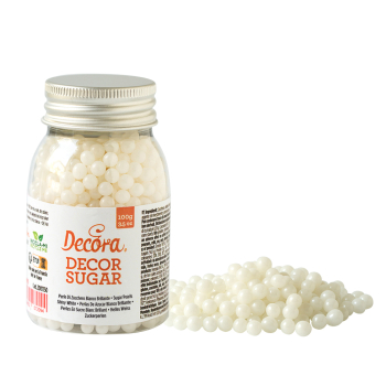 Decora Zuckerperlen weiß 100g 5 mm