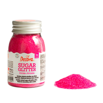 Decora Bunter Kristall Zucker 100g - Farbauswahl