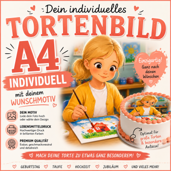 Individueller Lebensmitteldruck auf A4 - rund oder eckig