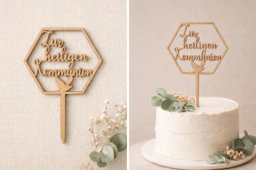 Topper "Zur heiligen Kommunion"