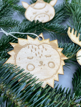 Christbaum Anhänger niedliche Tierköpfe 7 Stk.