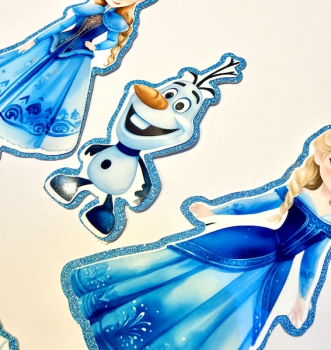 Premium Topper Set "Frozen" 9 Stk. mit Acryl Stiele