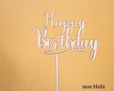Topper "Happy Birthday"
