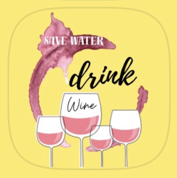 Save water Drink wine  - Magnet
