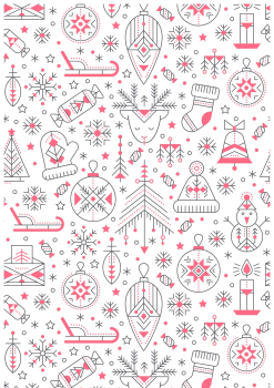 Schoko Transferfolie A4 - Weihnachten nordisch