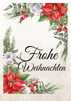 Ausdruck  Frohe Weihnachten rechteckig