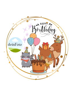 Preview: Ausdruck Geburtstagsparty Waldtiere