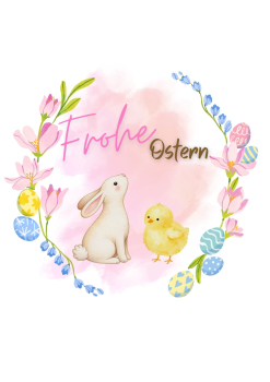 Tortenbild Frohe Ostern