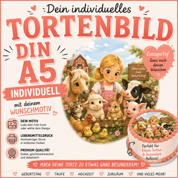Individueller Lebensmitteldruck auf A5 - rund oder eckig