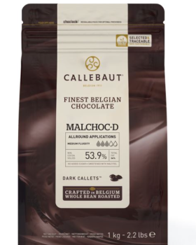 Callebaut Dunkle Schokolade Kuvertüre OHNE Zucker 1 kg