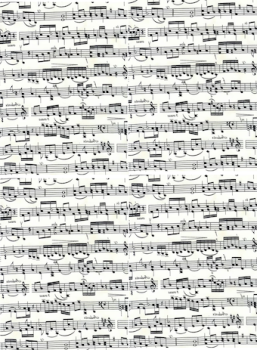 Schoko Transferfolie A4 - Musiknoten