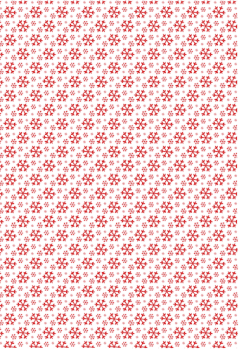 Schoko Transferfolie A4 - Schneeflocken rot