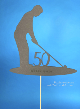 Topper "Golfer" - personalisiert