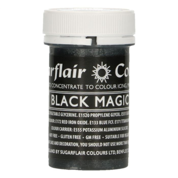 Lebensmittelfarbe Satin Black Magic