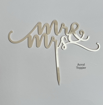 Topper "Mr & Mrs" geschwungen
