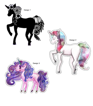 Individueller Papier-Topper "Einhorn" mit Wunschnamen