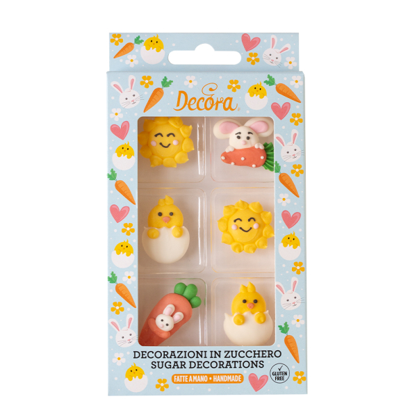 Zucker Dekor Ostern 6 Stück