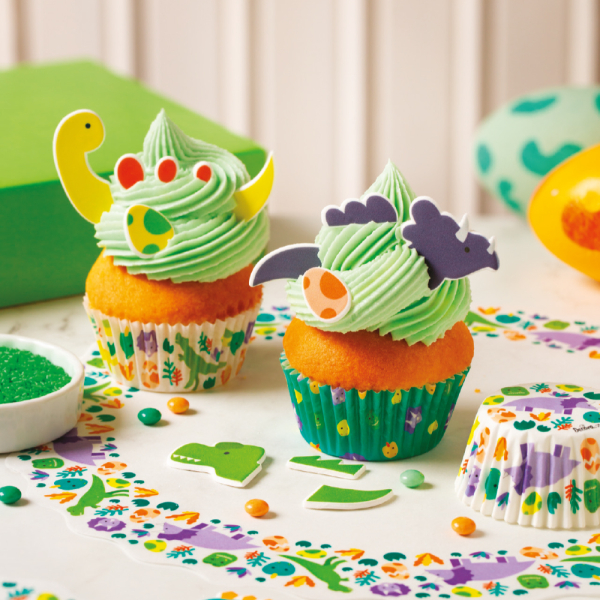 Dino Zucker Dekor 18 Stück für Muffins