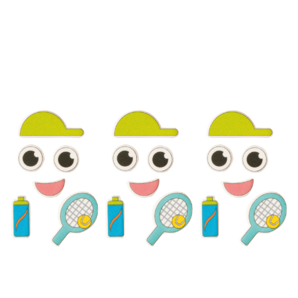 Tennis Zucker Dekor 24 Stück für Muffins