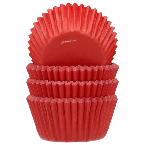 Mini Muffinpapier rot 100 Stk