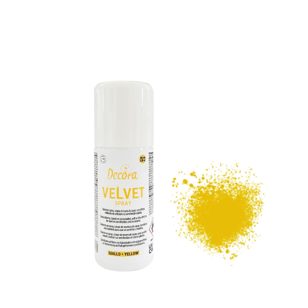 Decora Velvet Spray gelb 100 ml