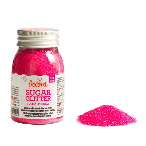 Decora Bunter Kristall Zucker 100g - Farbauswahl