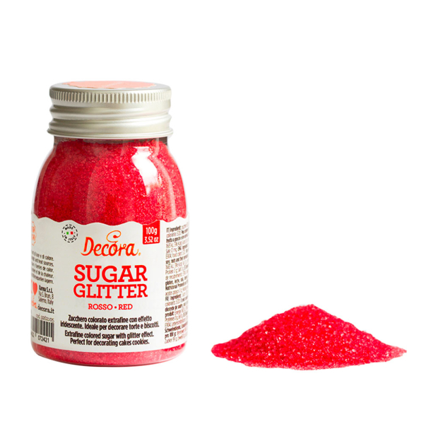 Decora Bunter Kristall Zucker 100g - Farbauswahl