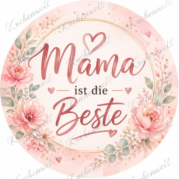 Mama ist die Beste Tortenbild