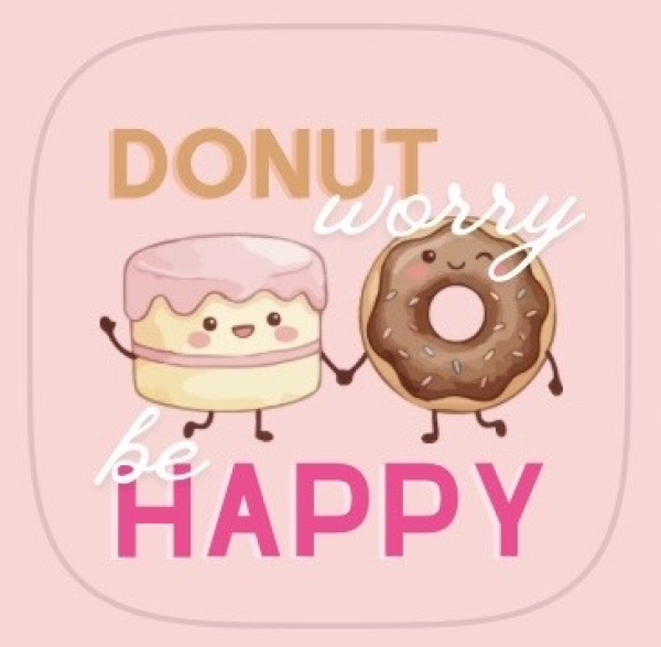 Donut worry be happy- Magnet