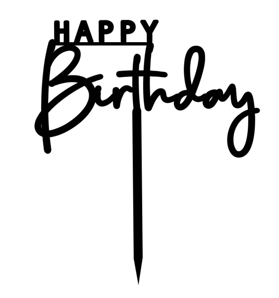 Topper "Happy Birthday"