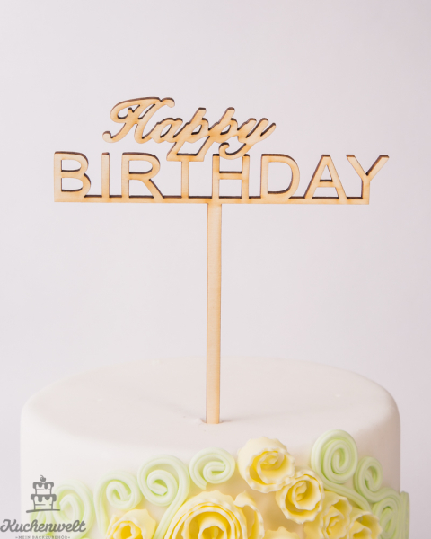 Topper "Happy Birthday"