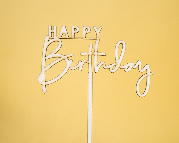 Topper "Happy Birthday"