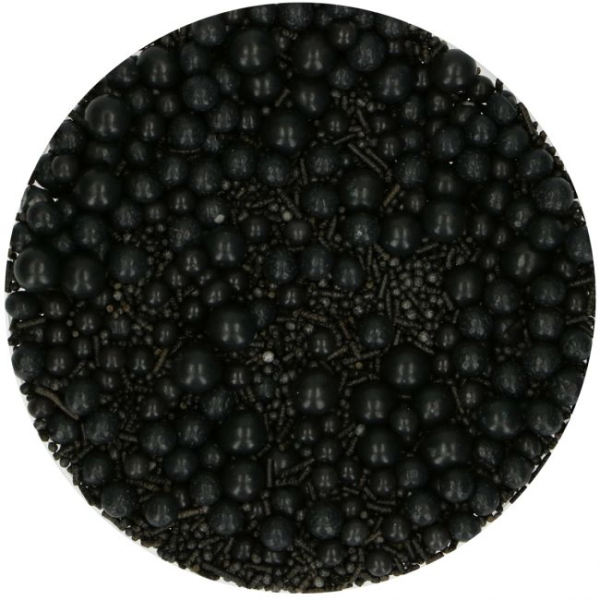 Zuckerperlen Medley Schwarz 65g