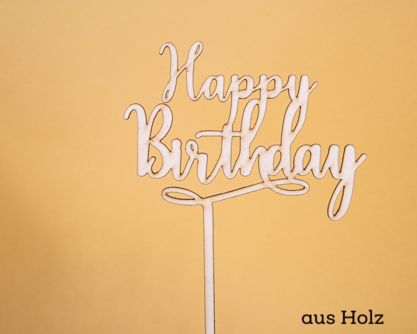 Topper "Happy Birthday"