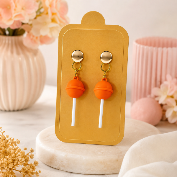 Ohrring  Lolli Pop orange