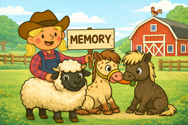 Memory 1 Spiel APP Rosie Gruppenbild