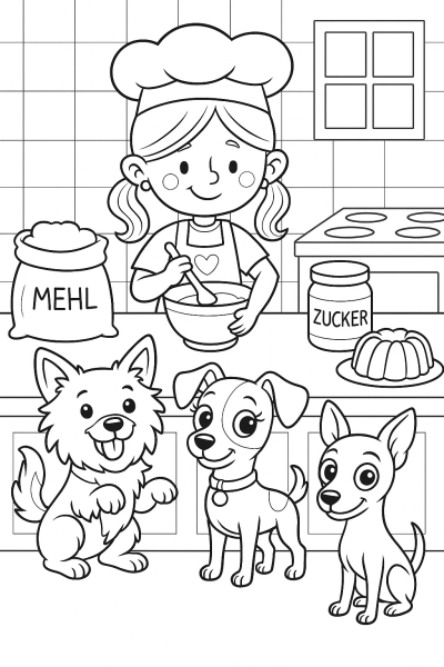 Rosie in der Küche 